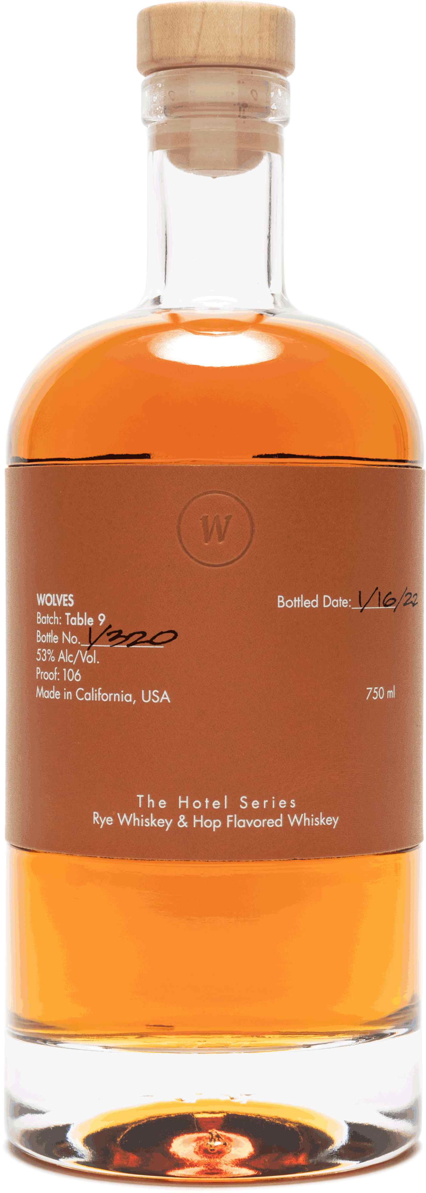 Wolves The Hotel Series Table 9 Rye Whiskey & Hop Flavored Whiskey ...